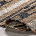 thumbnail image 5 of Rugs USA Raleigh Striped Jute Area Rug, 7' 6" x 9' 6", Raleigh Natural, 5 of 7