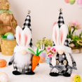 thumbnail image 3 of Easter Bunny Plush Gnomes,Handmade Tomte Swedish Plush Gnome,Spring Easter Gnome Gift for Holiday Home Table Ornament, 3 of 7