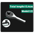 thumbnail image 5 of 1/4Inch Quick Socket Ratchet Wrench Two-Way Short Handle 72 Teeth Spanner Mini Automotive Hand Repair Tools, 5 of 8