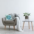 thumbnail image 3 of Stupell Industries Rustic Blue Clam Shell Square Decorative Printed Throw Pillow, 18 x 18, 3 of 6