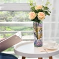 thumbnail image 6 of Clear Flower Vase Centerpieces Plastic Cylindrical Vases Home Wedding Decor 4"x12" Cats and Wreath, 6 of 6
