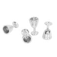 thumbnail image 2 of Coupelles à Vin Miniatures, Expression Encourageante, Coupes à Champagne Mini pour Maison de Poupée, Simulation Exquise Durable pour Maison de Poupée 1:12 Argent, 2 of 8