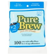 Pure Brew Cone-Style Coffee Filters, 100 count