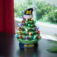 thumbnail image 2 of Michigan Wolverines 8" Light Up Ceramic LED Christmas Tree, 2 of 2