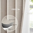 thumbnail image 3 of Top Finel Grommet Top Blackout Curtains, Linen, 52" x 90", 2 Panels, 3 of 16