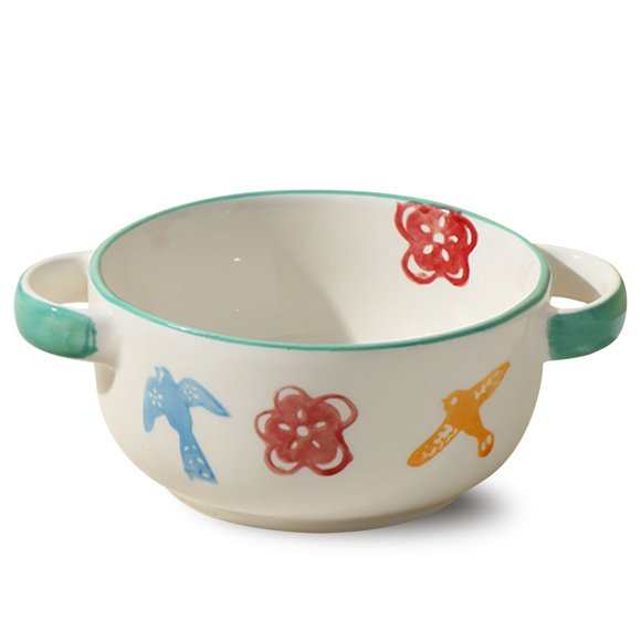 Qeeadeea Bouillon Cups, French Onion Soup Bowls With Handles, French Onion Soup Crocks Oven Safe, Microwave Soup Bowl, Soup Mug-blue-15x15x7cm, 700ml