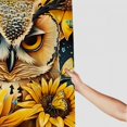 thumbnail image 3 of Pratyus Owl Sunflowers Butterfly Modern Waterproof Shower Curtain for Country Cottage & Farmhouse Bathroom Decor 100% Polyester Fiber Home Bathroom Curtain Decoration with Hooks 36x72, 3 of 7