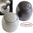thumbnail image 3 of for Fiat 500 500C for Panda 2003-2012 Car Gear Shift Lever Knob Shifter Handball 5 Speed Gaifter Boot (Color : 5-G-Set), 3 of 5