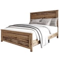 thumbnail image 4 of Home Design Racine King Panel Bed Frame, Vintage Oak, 4 of 9