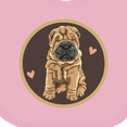 thumbnail image 4 of Inktastic Chinese Shar-pei Dog Art Girls Baby Bib, 4 of 4
