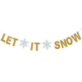 Let It Snow Glitter Headers