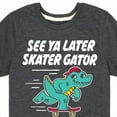thumbnail image 3 of Instant Message - Skateboarding - See Ya Later Skater - Toddler & Youth Short Sleeve T-Shirt, 3 of 6