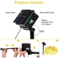 thumbnail image 6 of GHodec Outdoor 26 ft Solar Powered 8 Modes 50 LED Light Ropes & Strings, 6 of 8