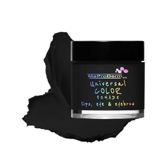 Universal Color Pomade 99 Black Maproderm. Aplicarlo como sombra, delineador para ojos, cejas, labial y rubor