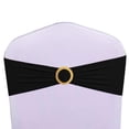 thumbnail image 2 of Fajas para silla WENSINL, 50 unidades, elastano, color negro con hebillas doradas, 2 of 2