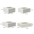 thumbnail image 6 of KGJQ Bakery Boxes 10.1cm x 10.1cm x 6.3cm Cake Box (10 Count), 6 of 8