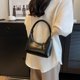 thumbnail image 3 of Bolso de hombro para mujer Bolso de hombro simple de cuero de PU Bolso de mensajero con cadena (Negro) Ndcxsfigh Para Estrenar, 3 of 4