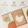 thumbnail image 6 of Elephant Stock Warm Geometric Triptych Wall Art - Horizontal Multi Panel Canvas - Living Room Wall Decor - Abstract Multi Panel - Orange And Beige Decor - 38" x 18", 6 of 8