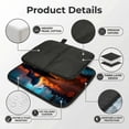 thumbnail image 4 of Wolf Howling Night Moon River Foldable Seat Cushion for Bleachers, Stadium Seats, Camping & Outdoor Events, Portable Lightweight Pad with Carabiner, 4 of 6