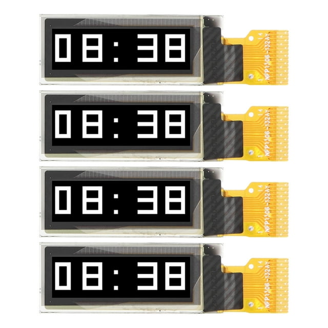 4PCS 14PIN 0.91in Module d'Affichage avec Interface IIC 128x32 Écran de Diode Électroluminescente Organique Mra0711 Affichage Blanc