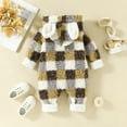 thumbnail image 4 of Vedolay Baby Girls Outfit Warm Hooded Romper Jumpsuit Boys Jumpsuits for Girls Boys White,12M, 4 of 5