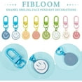 thumbnail image 6 of 8Pcs 8 Colors Smile Key Chain Mini Emoticon Keychain Happy Face Keychain Cute Expression Keychain Enamel Smiling Face Pendant Decorations for Purse Handbag Bag Backpack Charm Accessories, 6 of 6