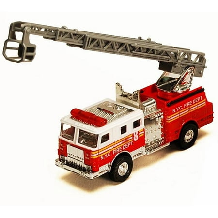 - NYC Fire Engine w/ Rescue Ladder, Red - Showcasts 9923/4D - 4.75 Inch Scale Diecast Model Replica (Brand New, but NOT IN BOX)