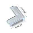 thumbnail image 3 of KOYPTL 24 Pack Clear Corner Guards Transparent Furniture Edge Protectors Soft Silicone Corner Cushion Bumpers for Sharp Table Cabinet Corners Home Safety Protection Cover Pads (Invisible Design), 3 of 8