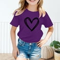 thumbnail image 2 of XIYNBAOK Girls Tshirts 8-10 Years Old White Top for Girls Shirt Clothes Teen Girls Baby Cold Weather Clothes Cheap Clothes Girls Clothes 4t Girls Size 14-16 Clothes for 7-8, 2 of 8
