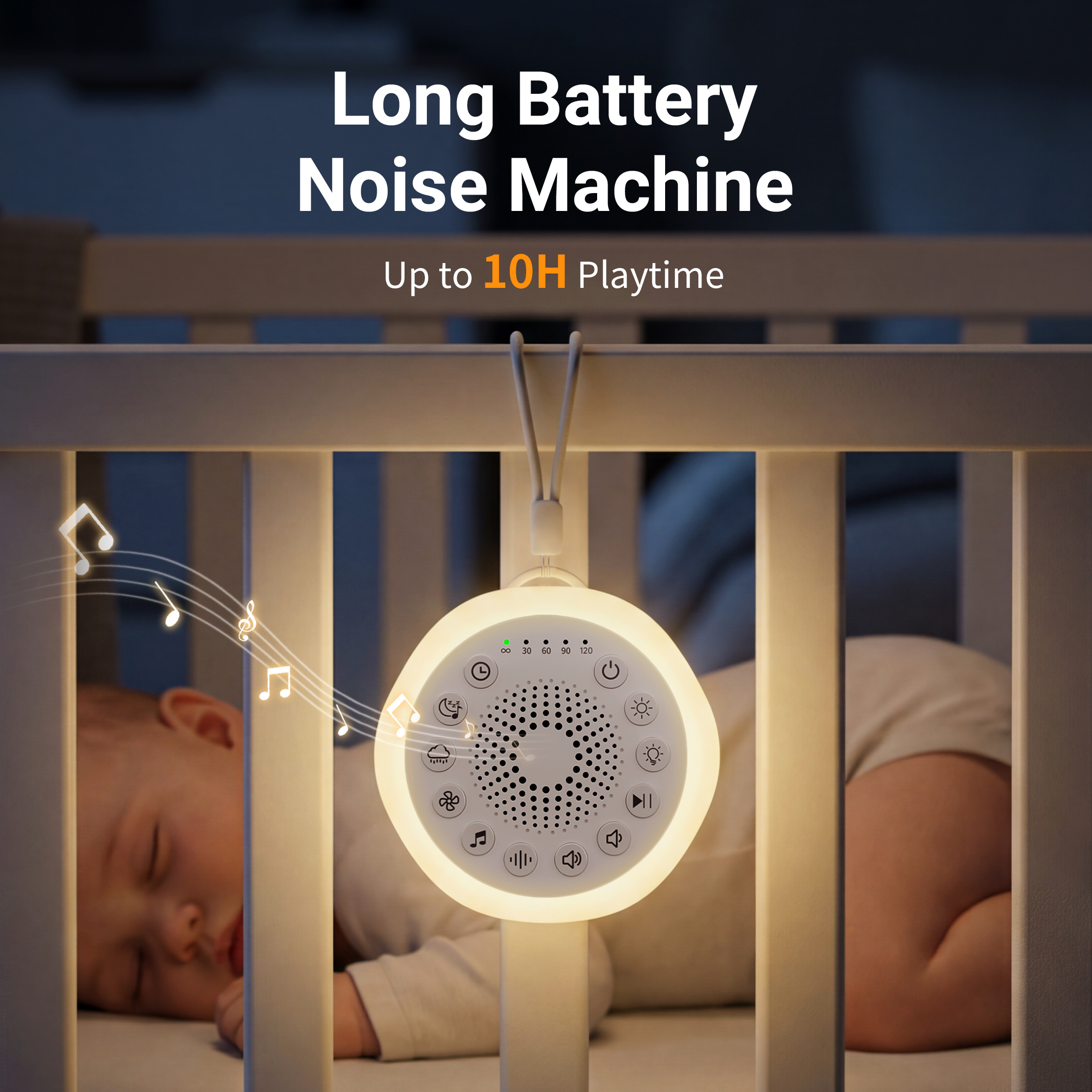 Radsen White Noise Machine with Night Light & 27 Sounds photo 8