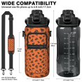 thumbnail image 5 of Halloween Themed 64oz Large Capacity Sport Bottle - Trick or Treat Pattern Leak-Proof Water Bottle with Storage Pockets for Cards, 5 of 6