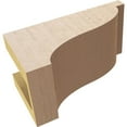 thumbnail image 6 of 4"W x 8"D x 4"H Wide Garner Rough Cedar Woodgrain TimberThane Corbel, Primed Tan, 6 of 6