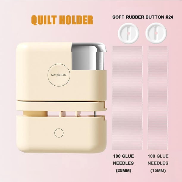 Juego de clips de cierre de sábana | Soporte seguro para edredón y edredón | Acero inoxidable ABS duradero TPR | 24 Clips de goma suave | Diseño fácil tipo grapadora | Compacto, portátil, multicolor
