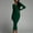 002 Green, variant on Women Casual Long Sleeve Bodycon Knit Sweater Dress Crew-Neck Slim Fit Mid Long Dress Basic Solid Color Dresses