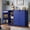 Blue, variant on Coffee Bar, Gizoon White Kitchen Pantry Storage Cabinet Cupboard, Sideboard Buffet with Storage Drawers