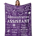 thumbnail image 1 of LHSHID dministrative Assistant Gifts Administrative Professional Day Gifts Gifts for Administrative Assistants Administrative Assistant Blanket Administrative Assistant Day Gifts, 1 of 7