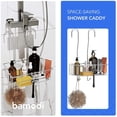 thumbnail image 3 of Bamodi Shower Caddy Hanging - 2-Tier Over Door Chrome-Plated - No Drilling Required - Fits, 3 of 8