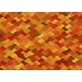 thumbnail image 1 of Ahgly Company Indoor Rectangle Patterned Neon Orange Area Rugs, 8' x 12', 1 of 1