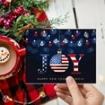 thumbnail image 4 of 2026 Happy New Year America! – Xmas Fold Over Greeting Cards & Envelopes (Blank Inside) – Patriotic Holiday Cards for Christmas and New Year’s Gift & Presents | 4.25 x 5.5” | 10 Per Pack, 4 of 6