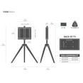 thumbnail image 4 of FITUEYES Corner Tripod TV Stand for TVs up to 65 Inch, Modern Easel TV Display Stand with Concealed Storage, 4 of 5