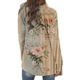 thumbnail image 6 of Wensltd Print Cardigan for Women Casual Open Front Long Sleeve Top Fashionable Loose Fit Autumn Outerwear ​, 6 of 6