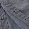 thumbnail image 6 of Generic Boys Girls School Uniform Sweater Vest Kids Toddler Cotton Knit V-Neck Button Sleeveless Sweater Cardigan Light Casual Jacket, 6 of 7