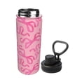 thumbnail image 2 of Goofa pink bow Print 18oz Sports Insulated Kettle With Straw Water Bottle Sports Water Bottle For Running Hiking Cycling Climbing Mans Womans, 2 of 7