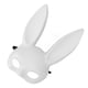 thumbnail image 4 of Máscara de conejito de Halloween de media cara, adorable máscara de cosplay de conejo, accesorio para suministros de fiesta, 4 of 14