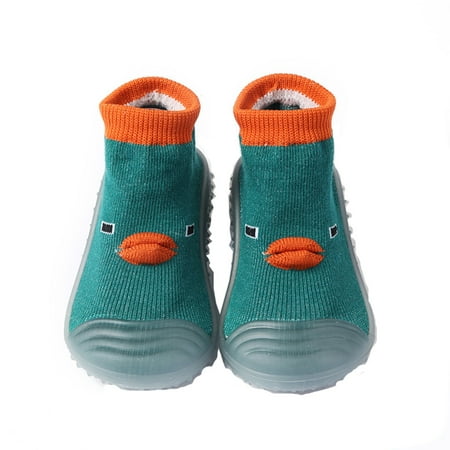 

Yzengfg Baby Home Slippers Cartoon Warm House Slippers For Lined Winter Indoor Shoes 12-18 Months