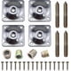 thumbnail image 1 of 4 Set Furniture Leg Mounting Plates Sofa Leg Mounting Plates Furniture Legs, 1 of 3