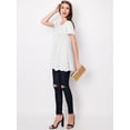thumbnail image 5 of Made by Johnny Women's Tunic Top Casual T Shirt for Leggings S-5XL Plus Size XL WHITE, 5 of 6