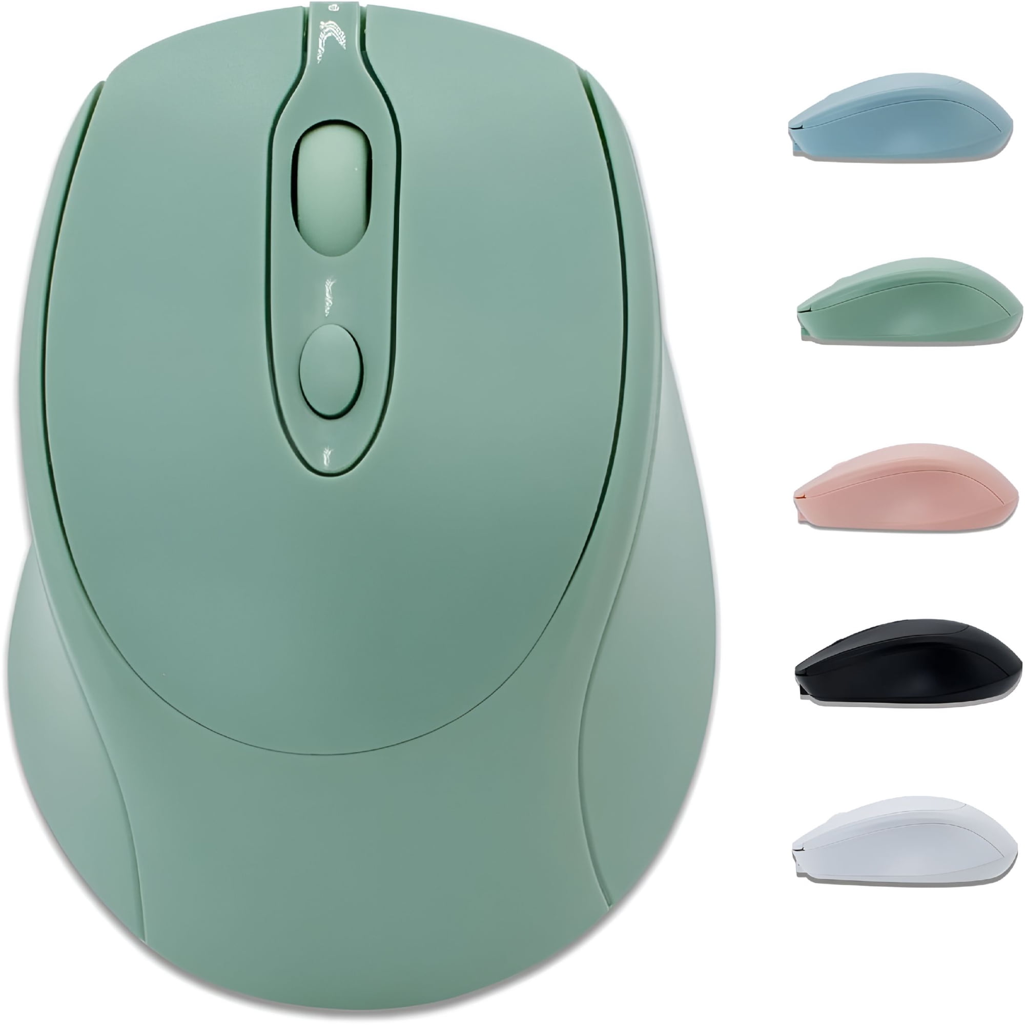 GJX Bluetooth Mouse, Rechargeable Wireless Mouse for Laptop//MacBook, Silent Mouse Portable Slim for Surface Pro/PC/Tablet
