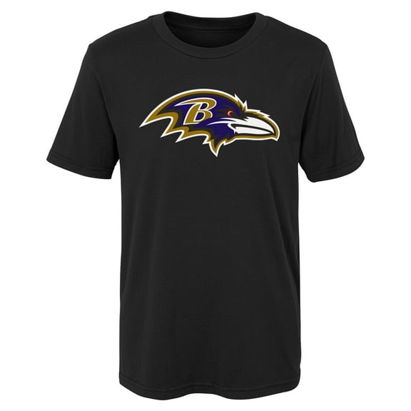 Youth Outerstuff Black Baltimore Ravens Primary Logo T-Shirt