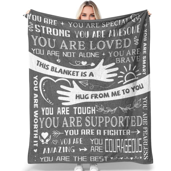 Tiruiarec Healing Hug Blanket 60"x50", Inspirational Gifts for Men,After Surgery Recovery Gifts, Get Well Gifts for Men